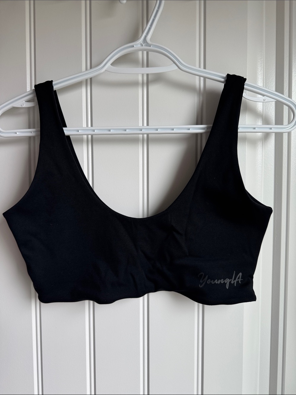 YoungLA Black Scoop Bralette with Wide Straps